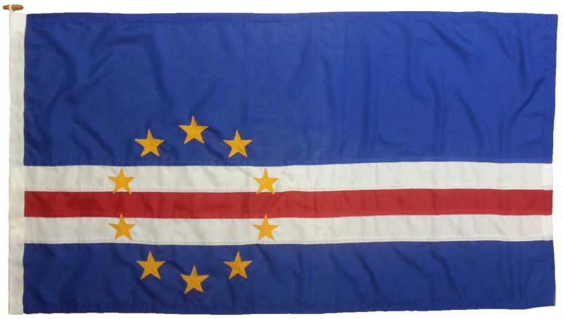 0.75yd 27x13in 70x35cm Cape Verde flag (woven MoD fabric)